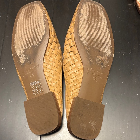 Everlane Woven Leather Mules in Camel - Picture 2 of 3